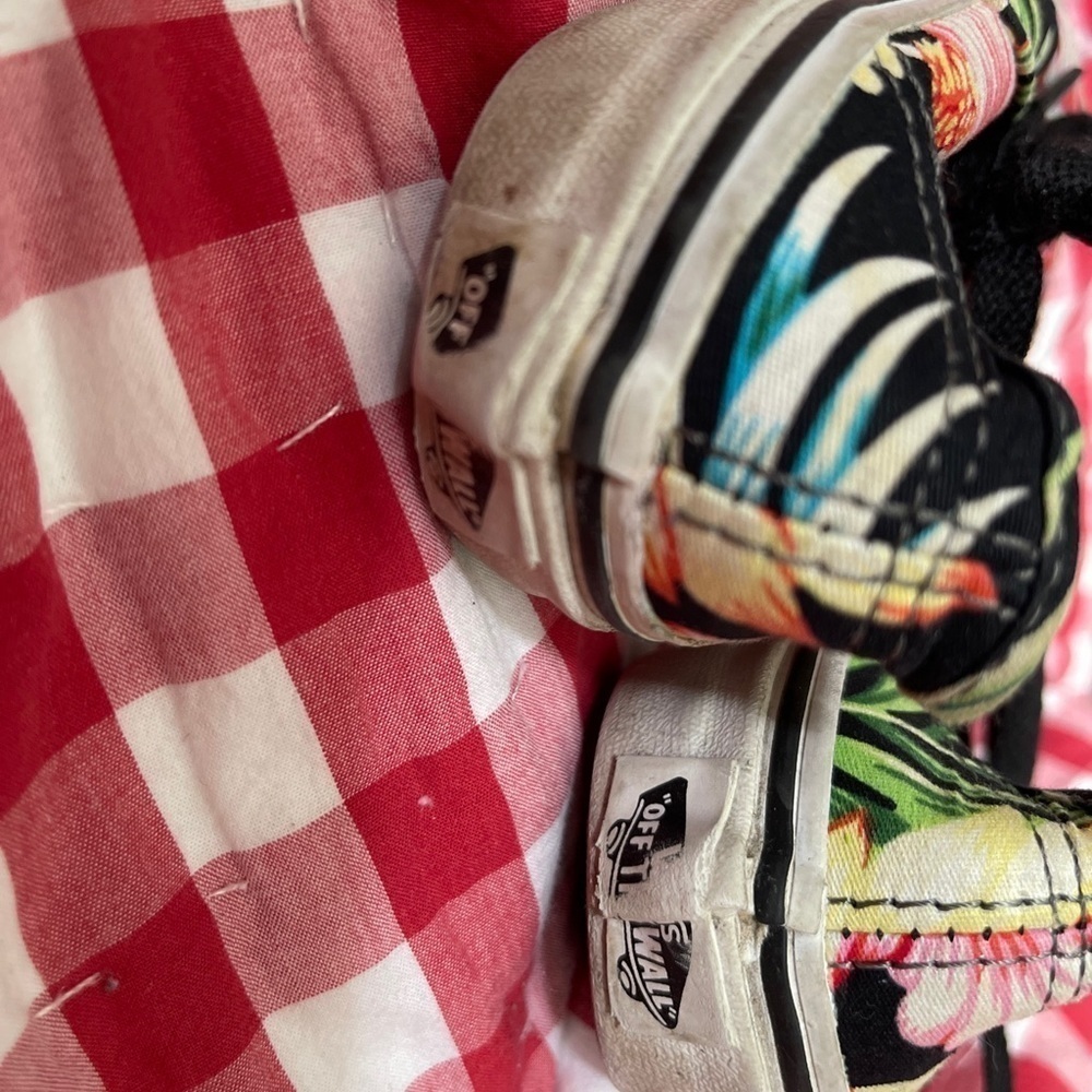 VANS Off The Wall Lace-Ups Shoes Tropical Kids Size 10.5 US - Picture 6 of 8